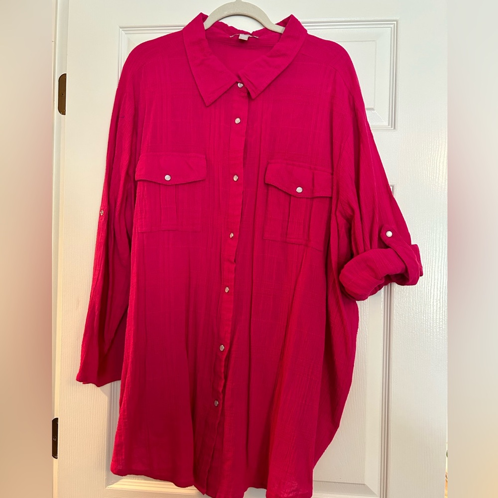 Woman Within gauze blouse
